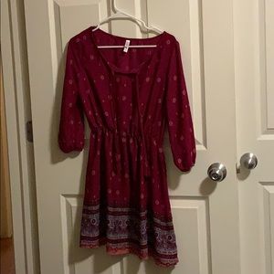 Long quarter sleeve dress. Worn once.